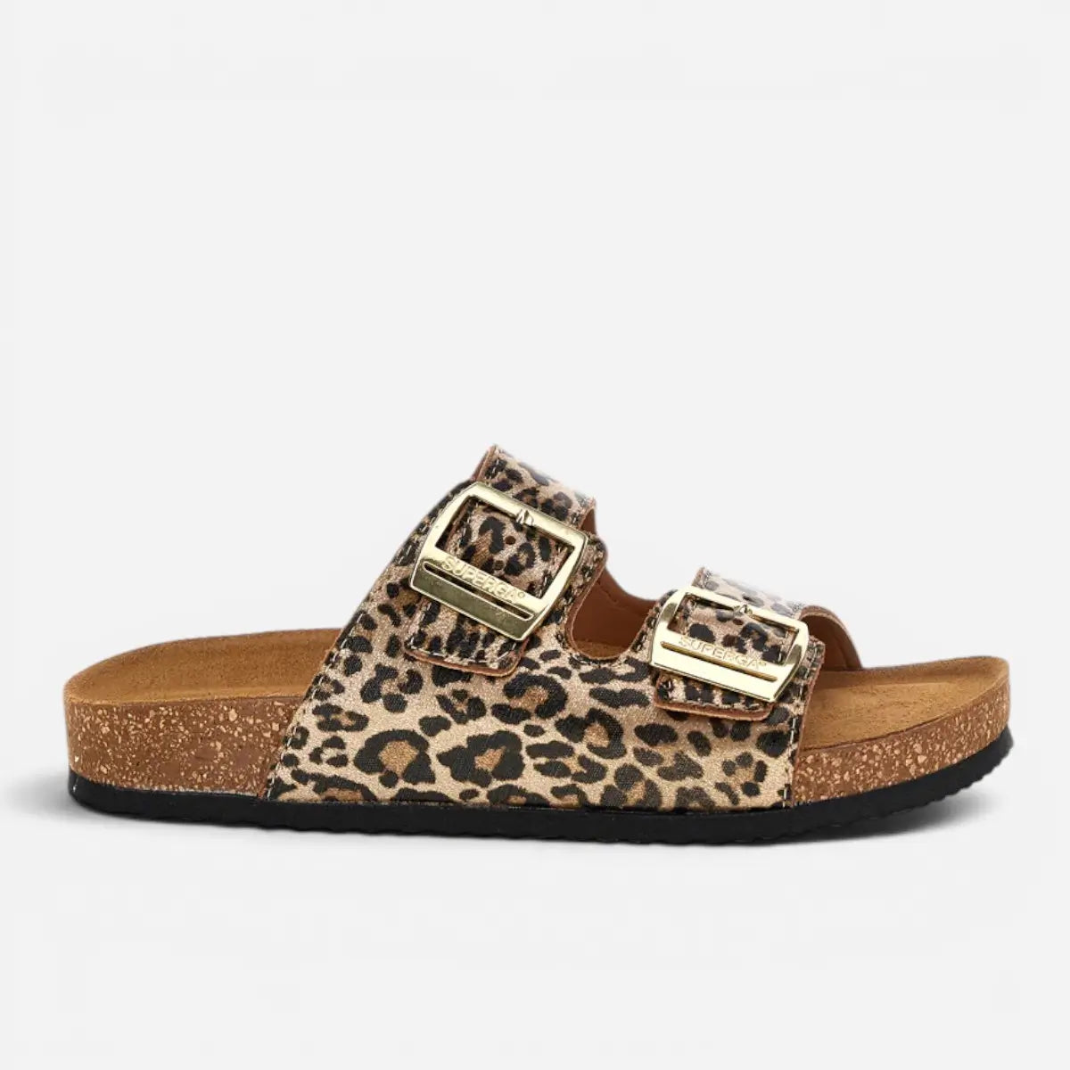 Superga Sandalo donna doppia fibbia Leopard Satin S31Y796