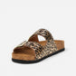 Superga Sandalo donna doppia fibbia Leopard Satin S31Y796