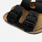 Superga Sandalo Platform donna doppia fibbia S11T228 Nero