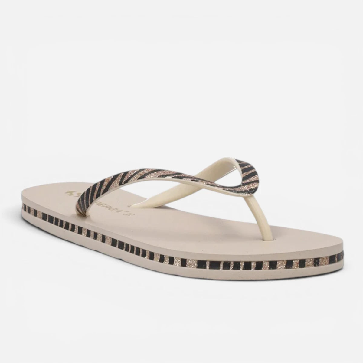 Superga ciabatte donna infradito Animalier Print Beige S24T604