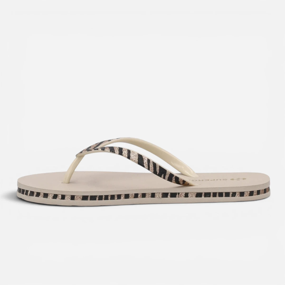Superga ciabatte donna infradito Animalier Print Beige S24T604