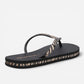Superga ciabatte donna infradito Animalier Print Nero S24T604