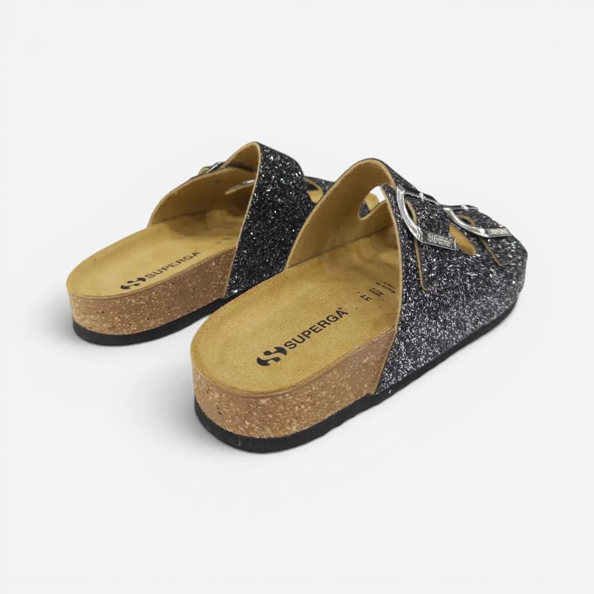 Superga Sandalo donna doppia fibbia Diamond Antracite S31Y818