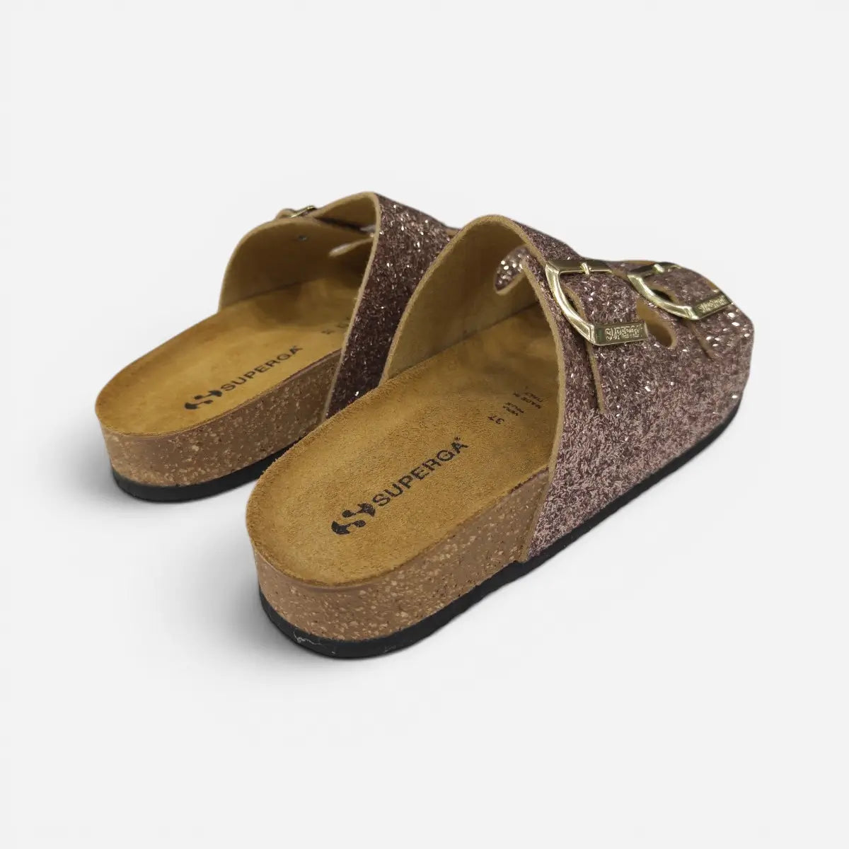 Superga Sandalo donna doppia fibbia Diamond Rame S31Y818