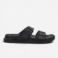Superga ciabatte uomo Doppia Fibbia Nero S87Y069