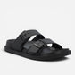 Superga ciabatte uomo Doppia Fibbia Nero S87Y069