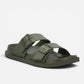 Superga ciabatte uomo Doppia Fibbia Verde Oliva S87Y069