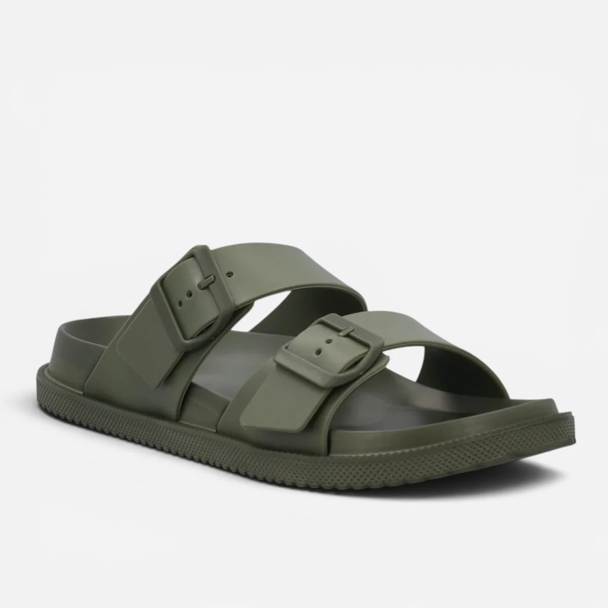 Superga ciabatte uomo Doppia Fibbia Verde Oliva S87Y069