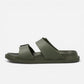 Superga ciabatte uomo Doppia Fibbia Verde Oliva S87Y069
