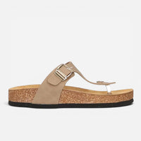 Superga Sandalo donna infradito nabuk beige