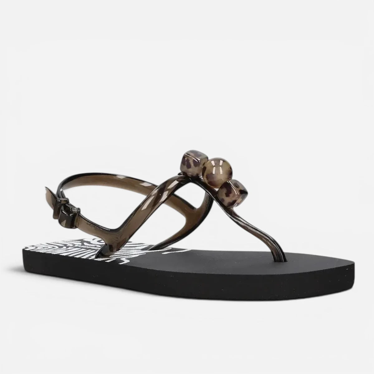Superga sandalo donna infradito Charm Jewel Black S87Y843