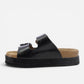 Superga Sandalo Platform donna doppia fibbia Pelle Nero S11Y723