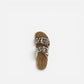 Superga Sandalo Platform donna doppia fibbia Platino Leopard S11U421