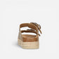 Superga Sandalo Platform donna doppia fibbia ORO S11Y713