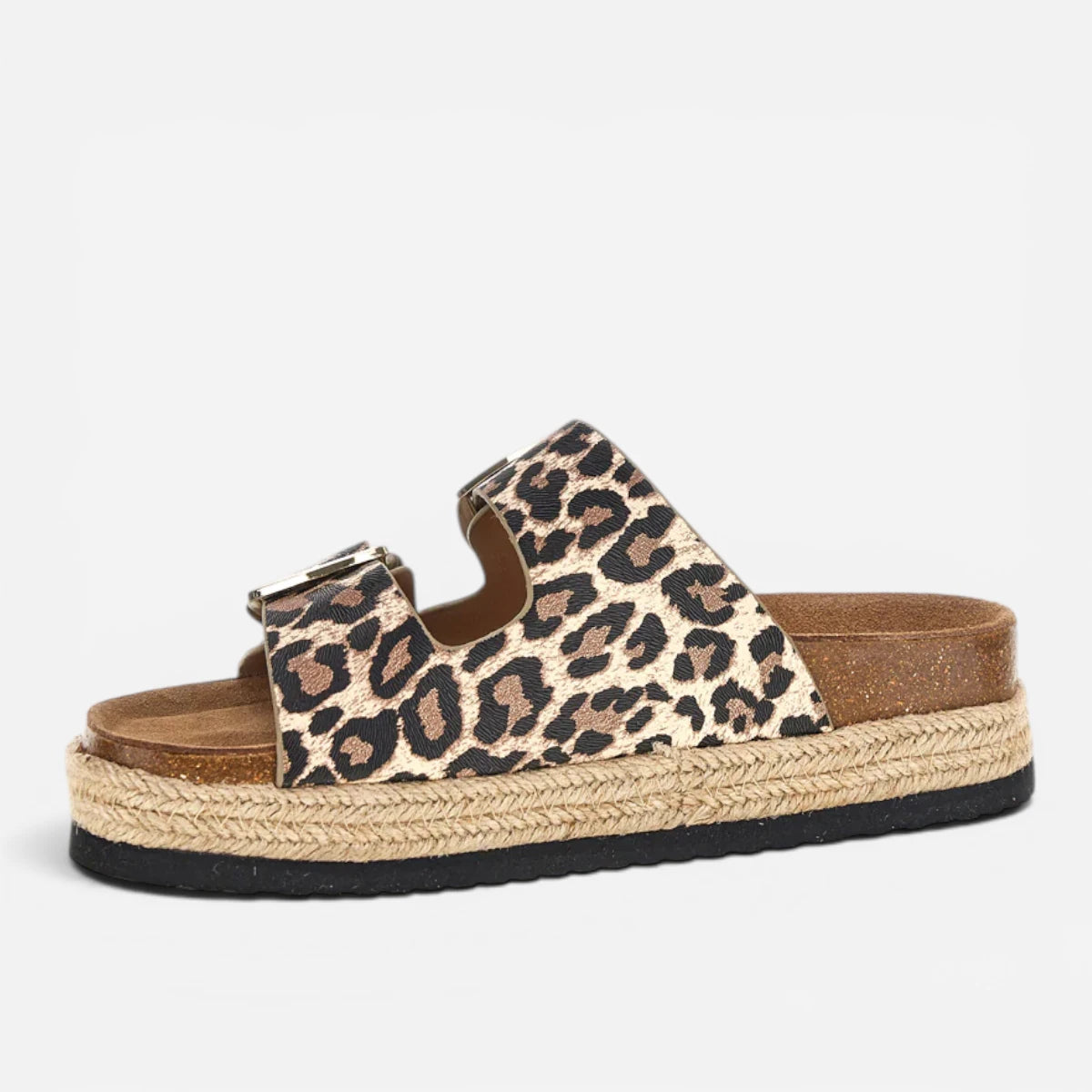 Superga Sandalo Platform donna doppia fibbia Leopard S11Y279