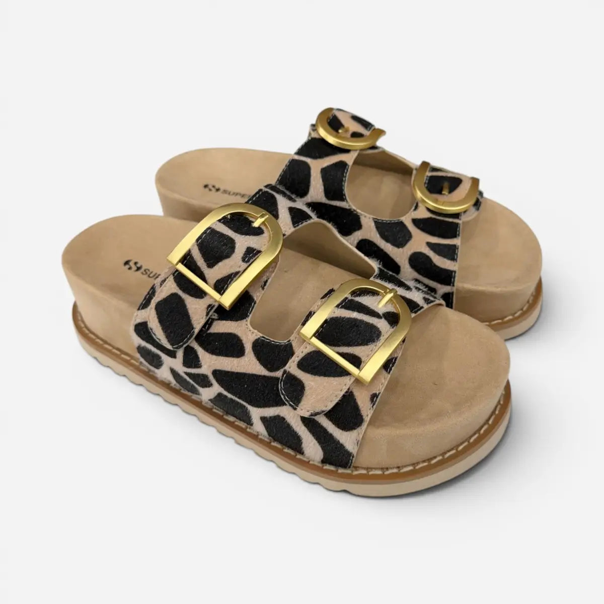 Superga Sandalo Platform donna doppia fibbia Animalier S97Y996