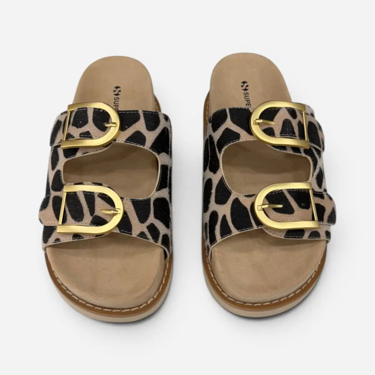 Superga Sandalo Platform donna doppia fibbia Animalier S97Y996