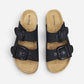 Superga Sandalo Platform donna doppia fibbia Maglia Tessuto Nero S11Y712