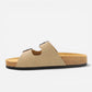 Superga Sandalo uomo doppia fibbia Nabuk Beige