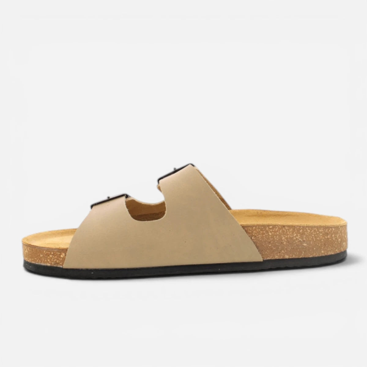 Superga Sandalo uomo doppia fibbia Nabuk Beige