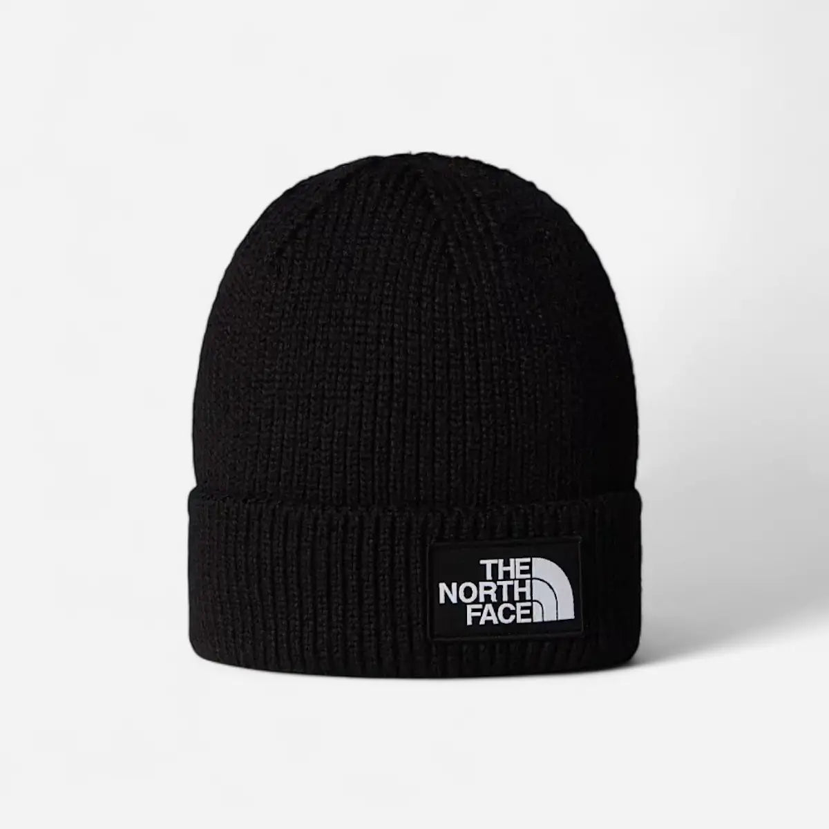 The North Face Berretto con risvolto e logo box TNF Black