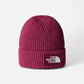The North Face Berretto con risvolto e logo box TNF Boysenberry