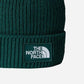The North Face Berretto con risvolto e logo box TNF Duck Green