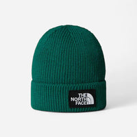 The North Face Berretto con risvolto e logo box TNF Evergreen