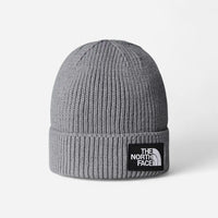 The North Face Berretto con risvolto e logo box TNF Grey