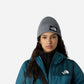 The North Face Berretto con risvolto e logo box TNF Grey