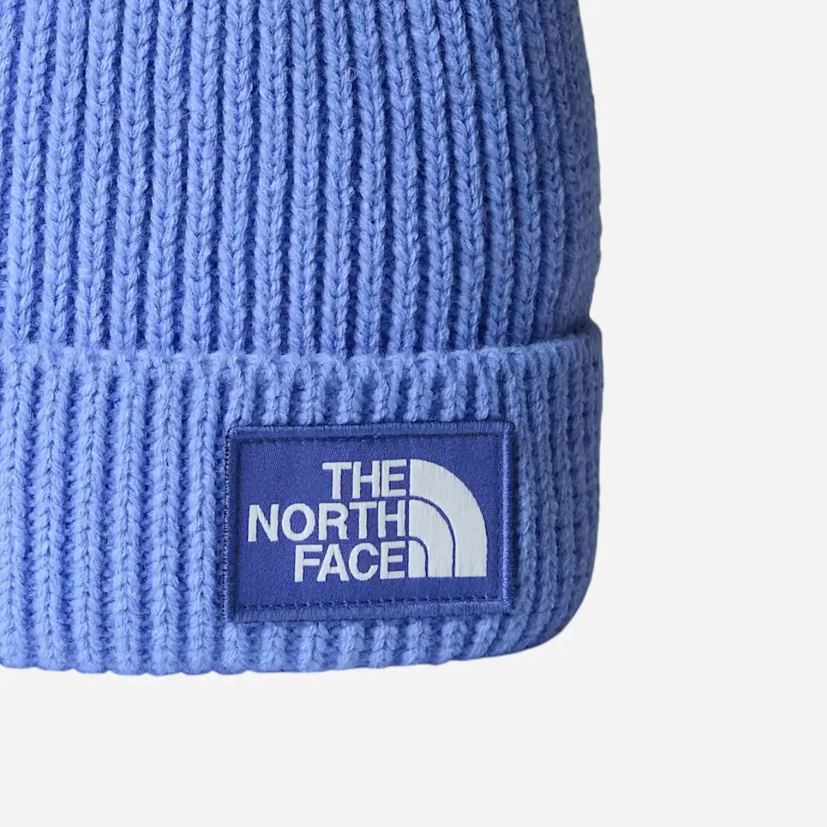 The North Face Berretto con risvolto e logo box TNF Indigo Plum