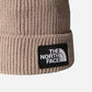 The North Face Berretto con risvolto e logo box TNF Mushroom