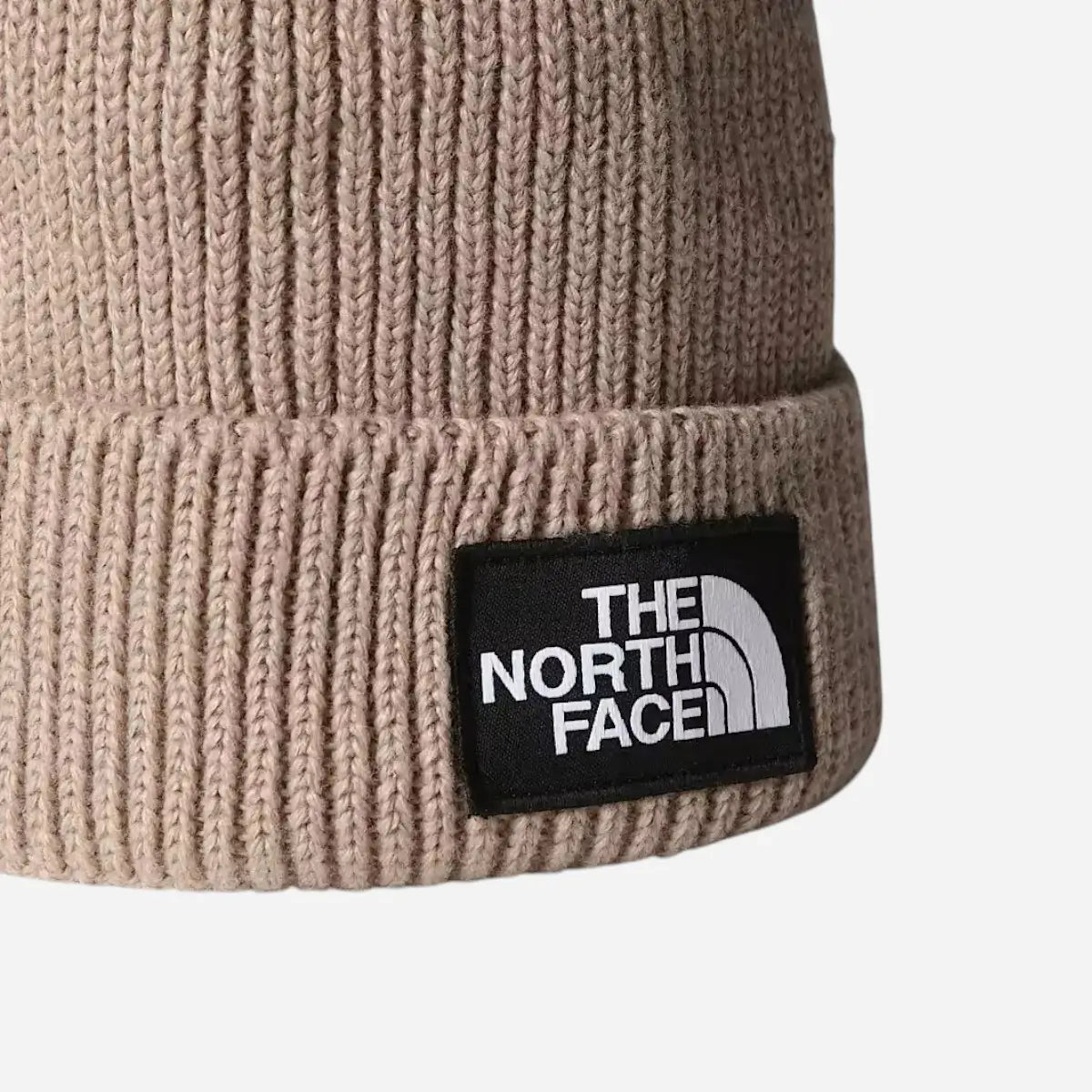 The North Face Berretto con risvolto e logo box TNF Mushroom