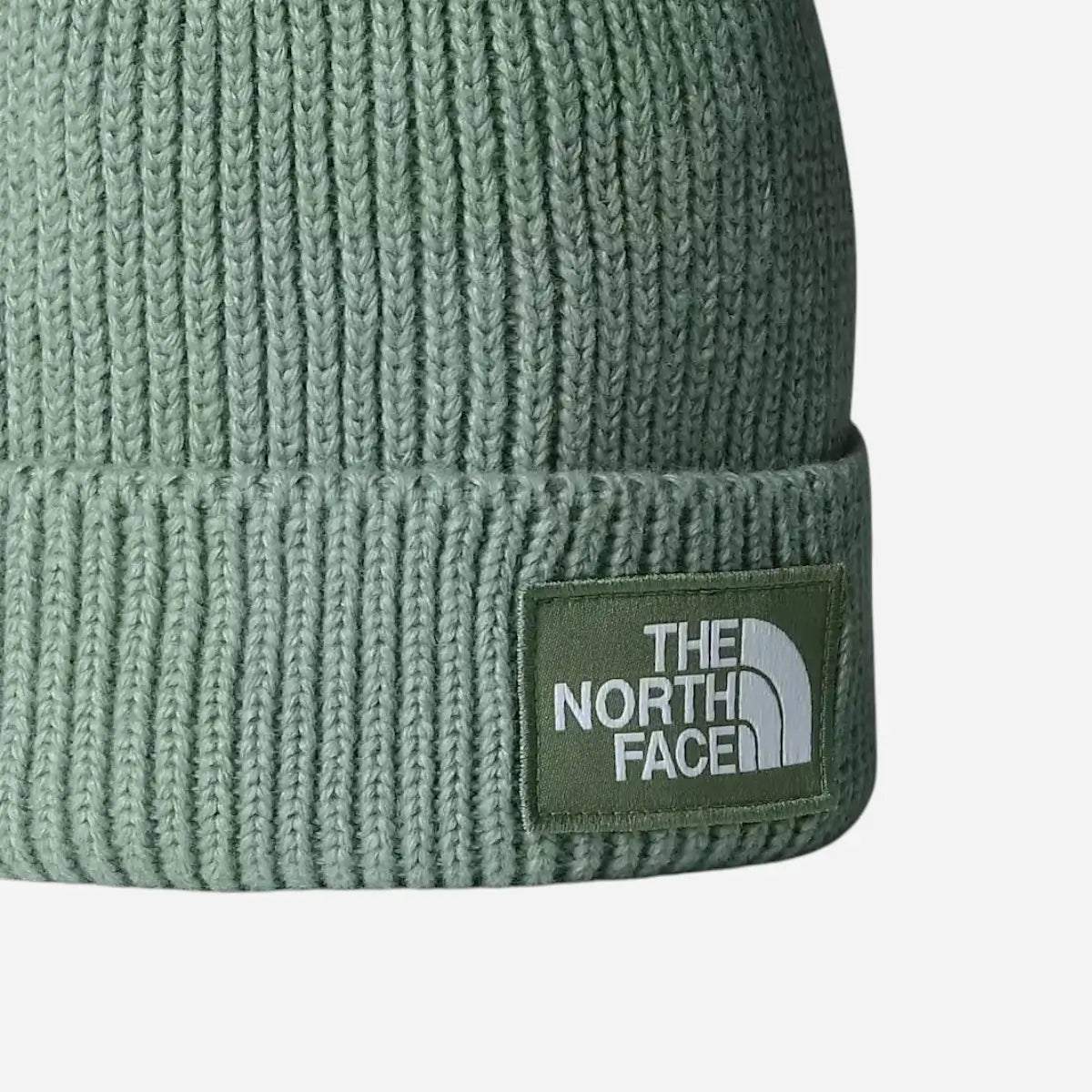 The North Face Berretto con risvolto e logo box TNF Grey Slate Moss
