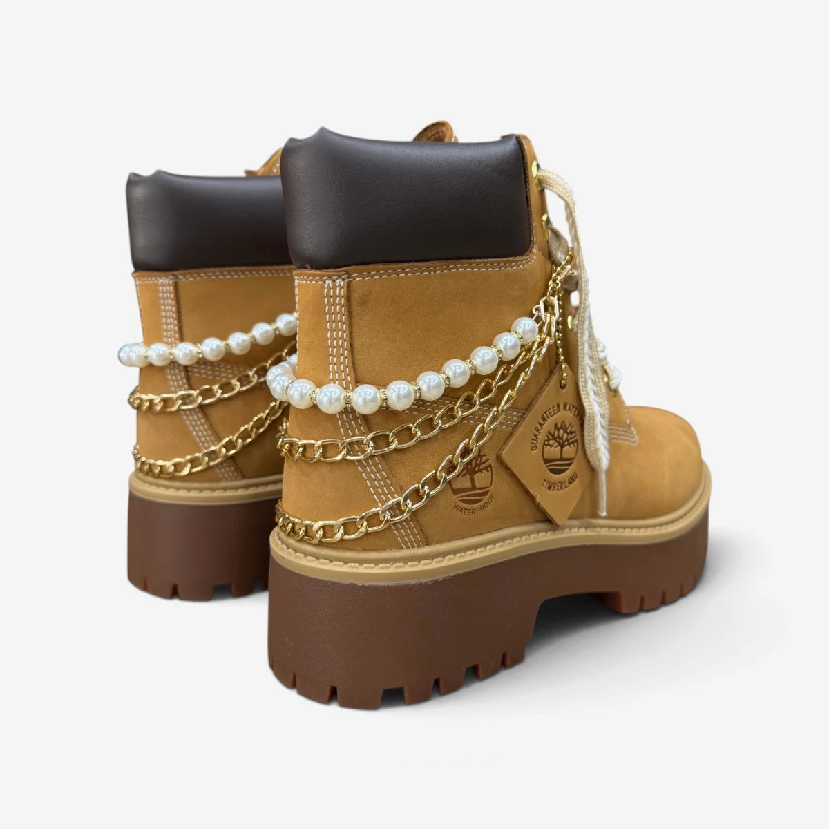 Timberland Stivale Stone Street 6-Inch WP CUSTOM PEARL GOLD
