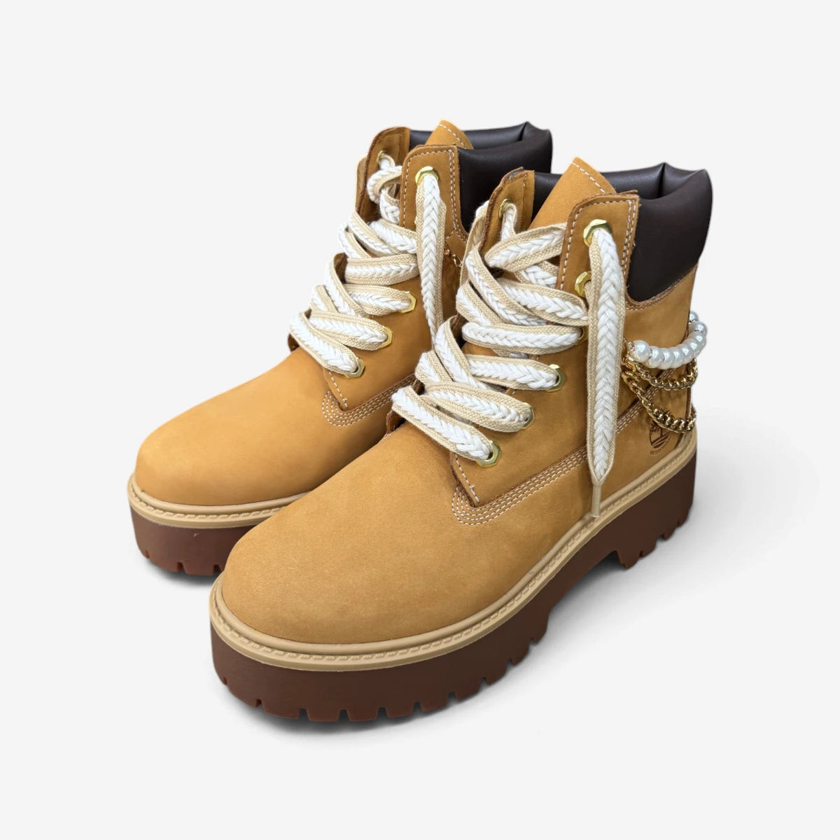 Timberland Stivale Stone Street 6-Inch WP CUSTOM PEARL GOLD