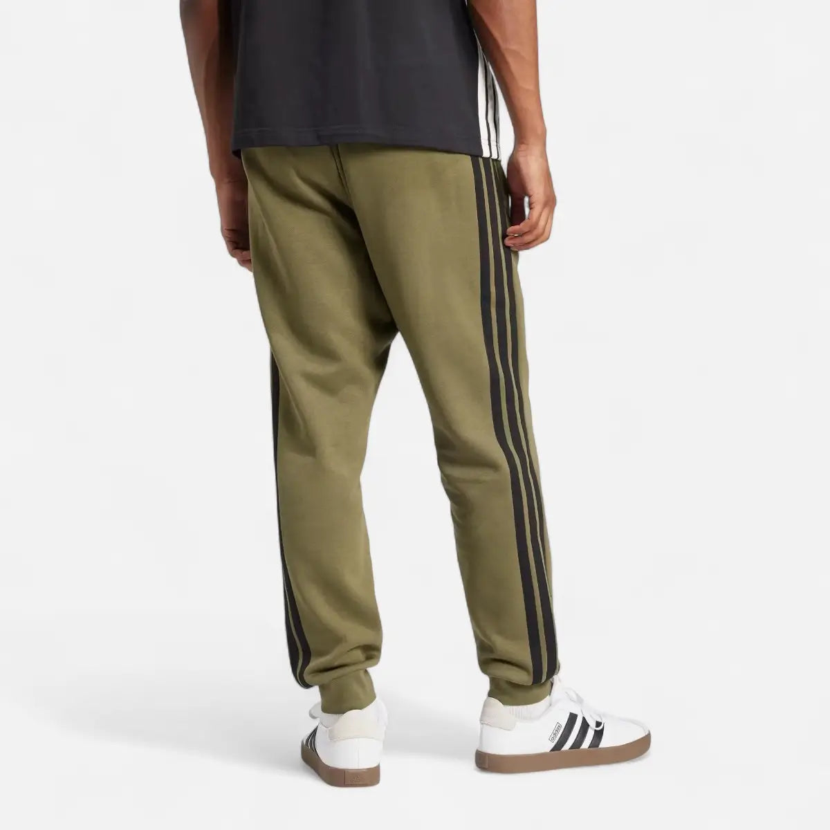 Adidas Tuta Colorblock Fleece 3 stripes FL Olive Strata