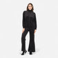 PUMA Tuta taglio morbido Velour a costine Black