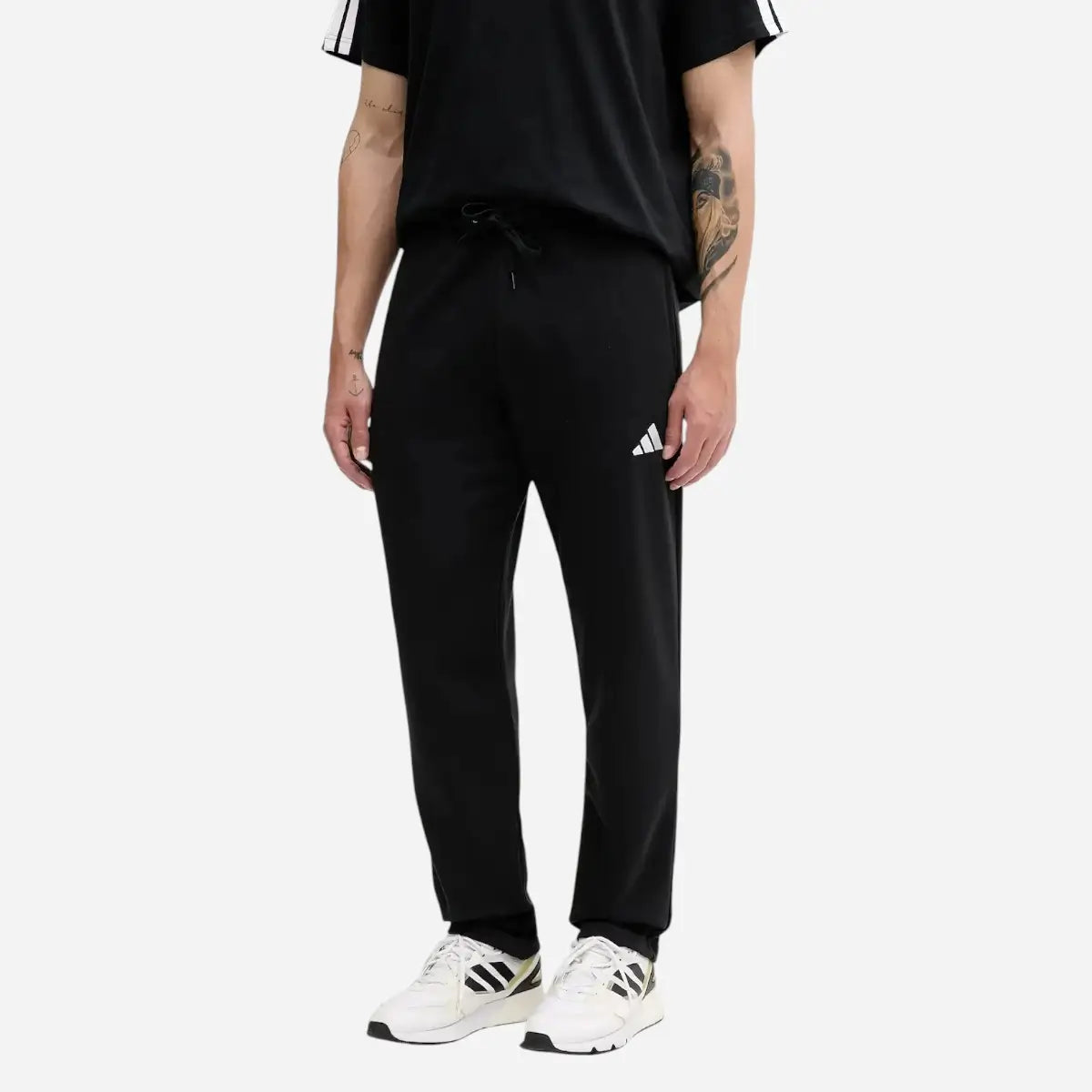 Adidas Tuta Colorblock Fleece 3 stripes FL Black / White