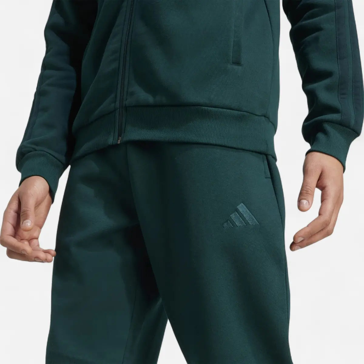 Adidas Tuta Colorblock Fleece 3 stripes FL verde