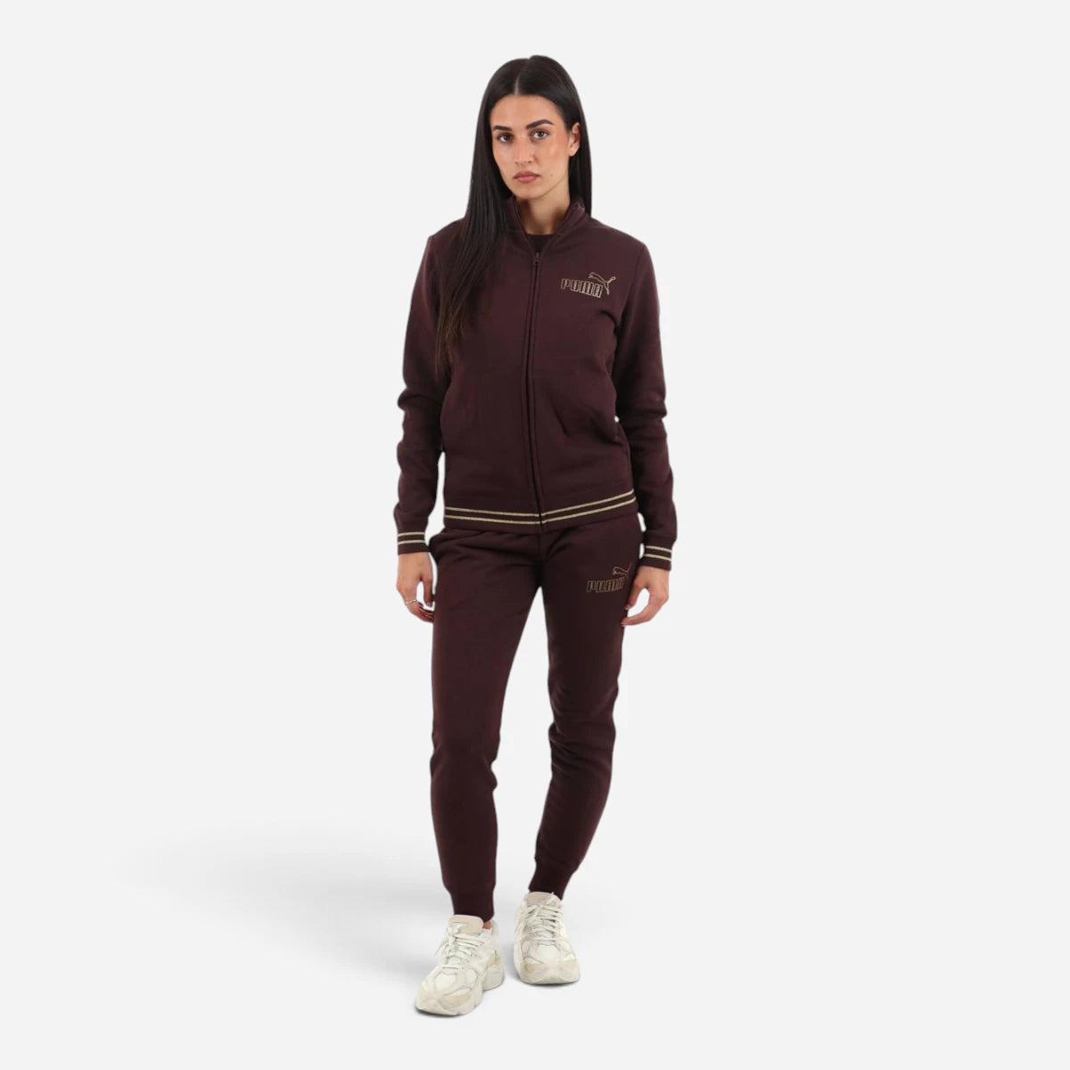 PUMA Tuta Donna Essentials Rhinestone Chocolate