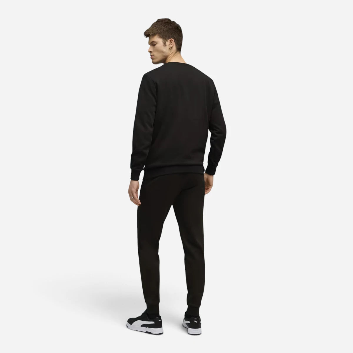PUMA Tuta Uomo Essentials Elevated Girocollo Black