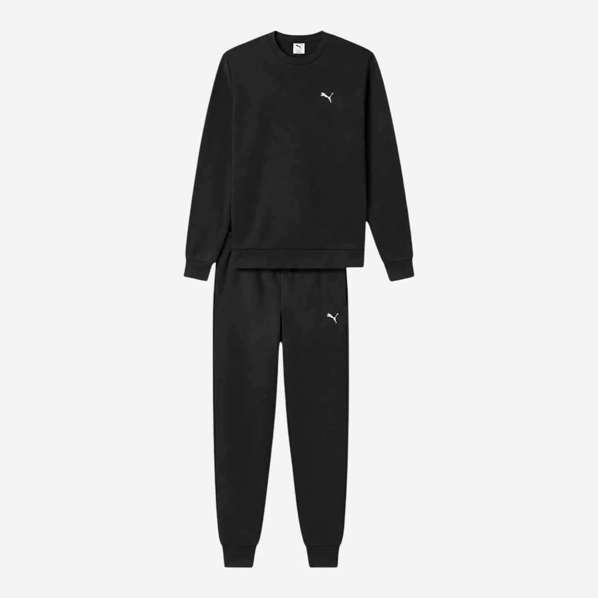 PUMA Tuta Uomo Essentials Elevated Girocollo Black